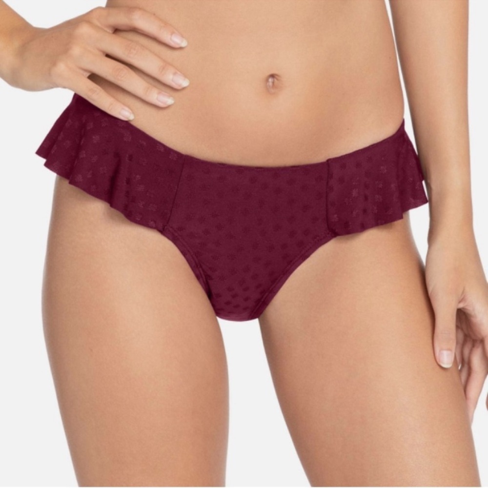 Robin Piccone Julianna Eggplant Bikini Bottom Sz S NWT | Robin Piccone Bottoms